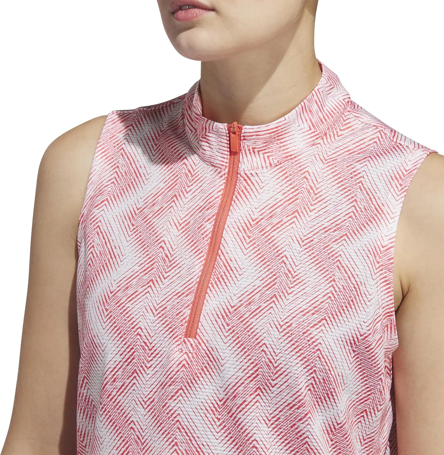 adidas Women's Ultimate365 Ottoman Printed Sleeveless Polo Shirt