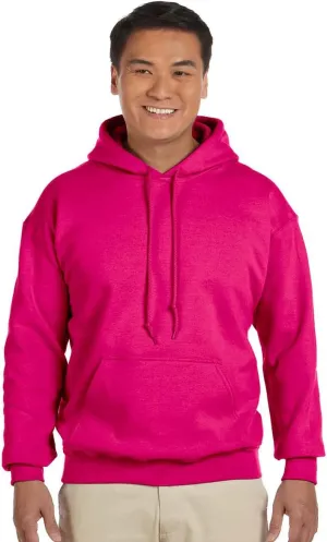 Gildan Men's Heavy Blend Drawcord Hooded Sweatshirt, Safety Pink