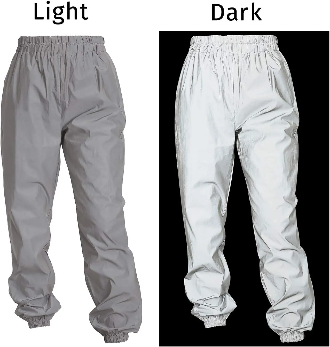 HDE Reflective Joggers Pants for Women High Visibility Jogger Windbreaker Pant