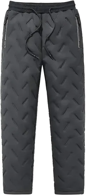 LELEBEAR Unisex Fleece Jogging Pants, Men's Thermal Fleece Jogger, Sherpa Lined Sweatpants, Winter Warm Thick Track Pants