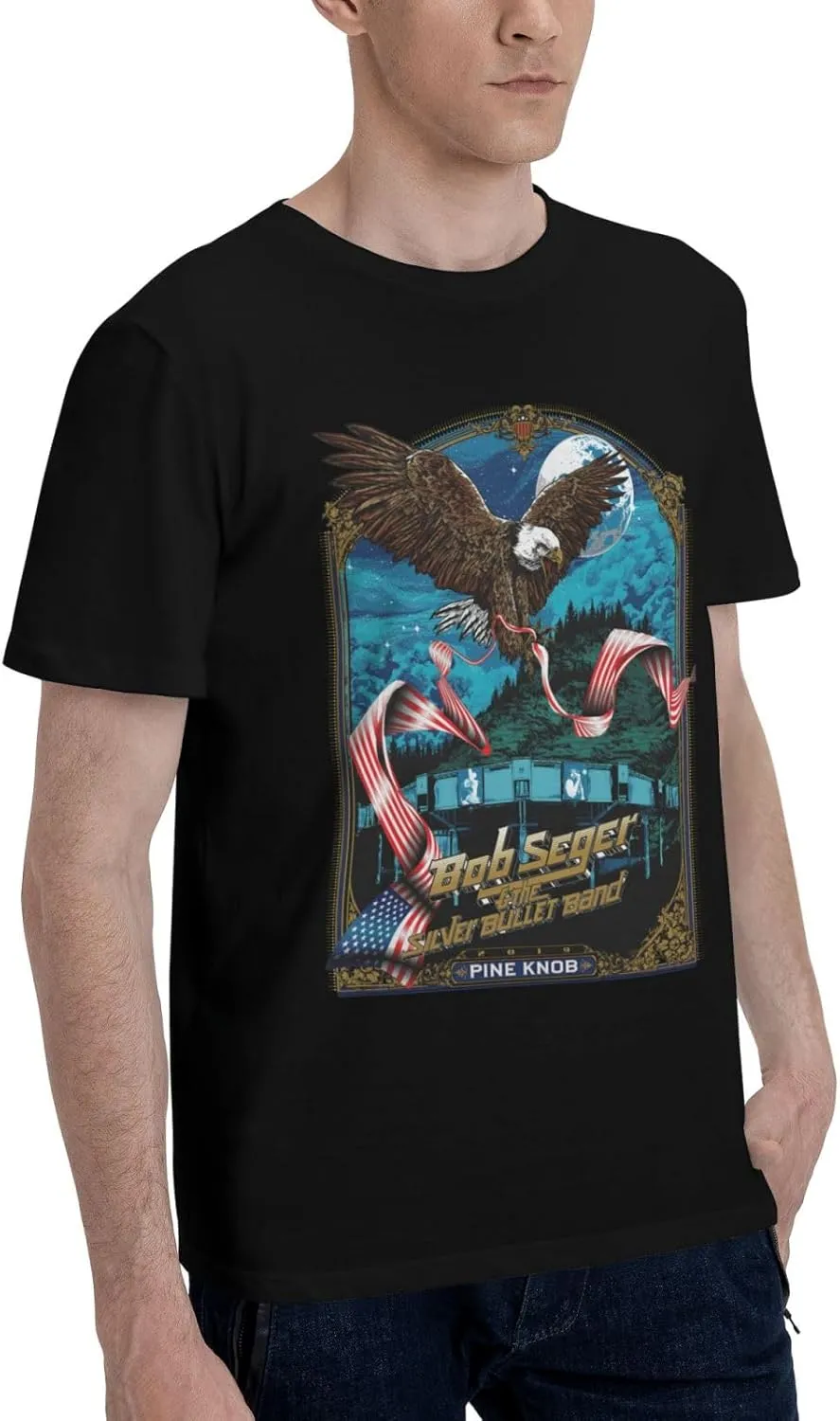 Man's T Shirt Short Sleeve Crewneck Tee Teenager Cool Summer Cotton Shirt