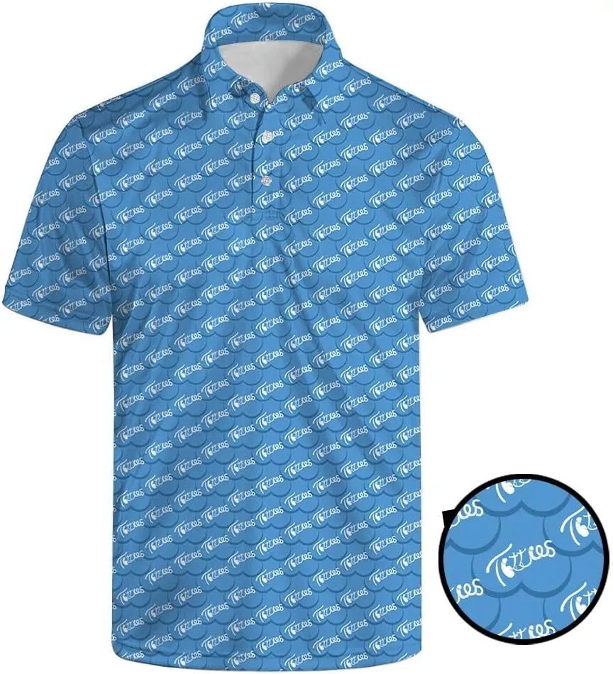 Men's Golf Polo Shirts Short Sleeve Performance Moisture Wicking Dry Fit Golf Shirts for Men