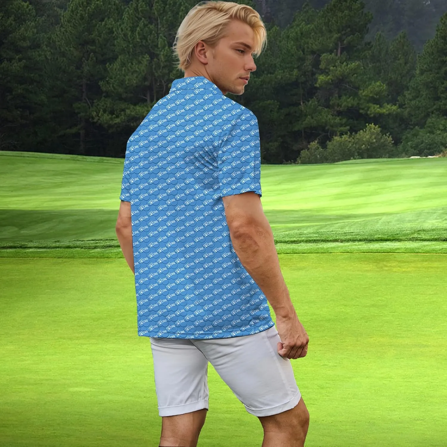 Men's Golf Polo Shirts Short Sleeve Performance Moisture Wicking Dry Fit Golf Shirts for Men