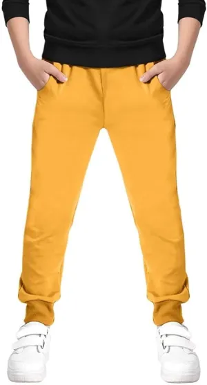 Welity Boys' Cotton Jogger Pants, 4-12 Years