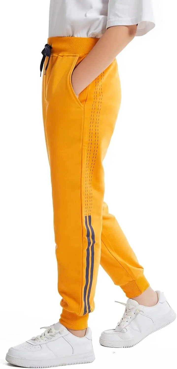 Welity Boys' Cotton Jogger Pants, 4-12 Years