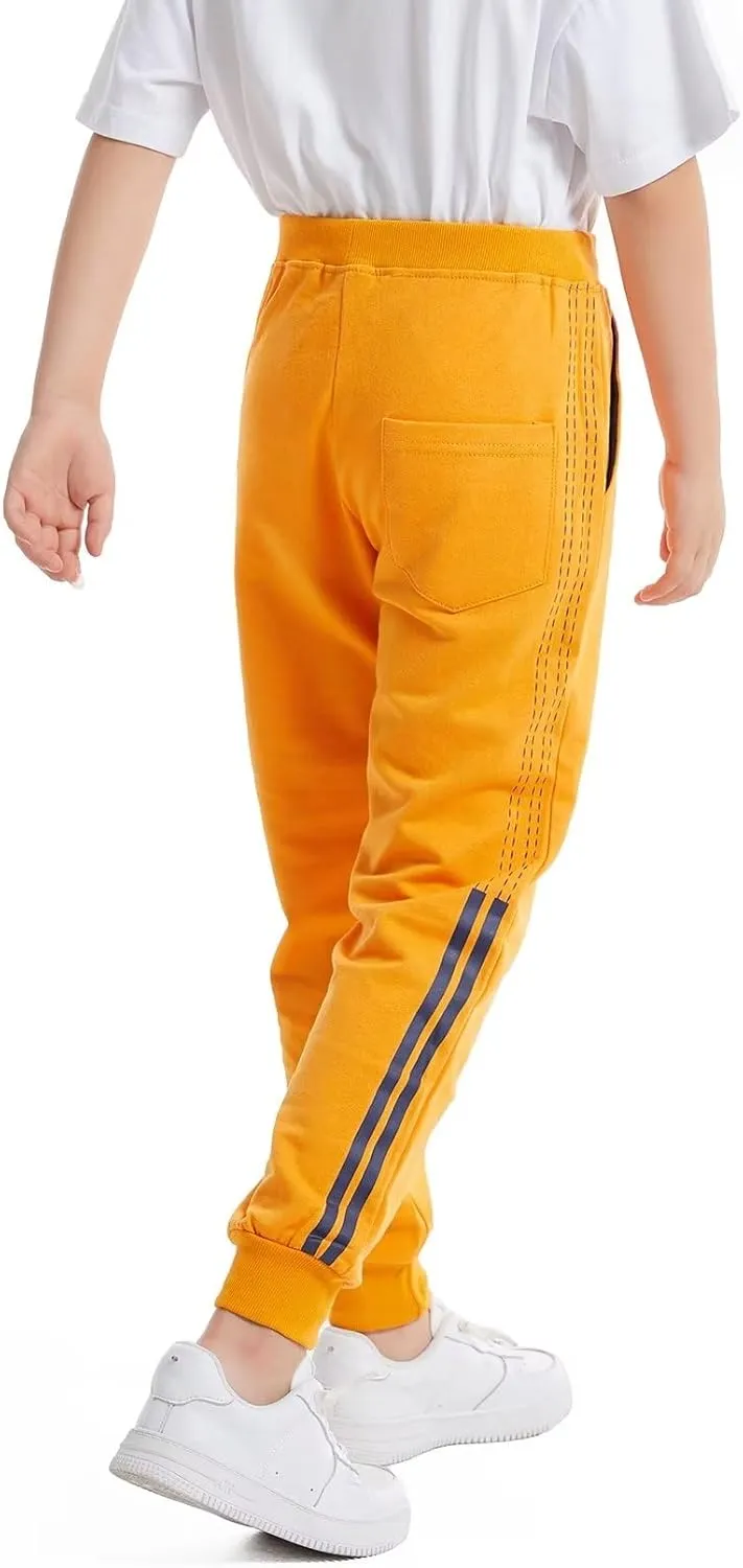 Welity Boys' Cotton Jogger Pants, 4-12 Years