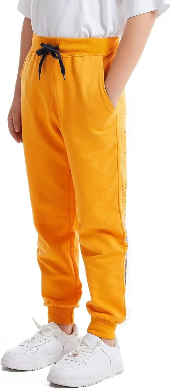 Welity Boys' Cotton Jogger Pants, 4-12 Years